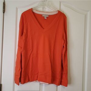 Banana Rebublic V-Neck Orange Top